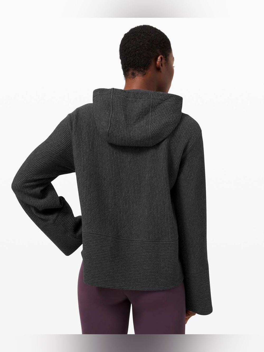 Lululemon Retreat Yourself Hoodie & Wide Leg Cropped Pant Set - Graphite Grey - Picture 4 of 15